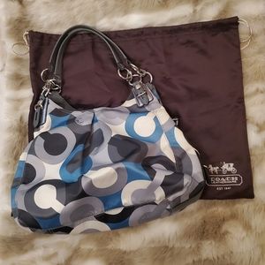 Coach Satin blue bag